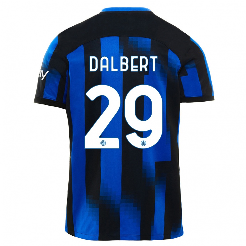Hombre Fútbol Camiseta Dalbert #29 Azul Negro 1ª Equipación 2023/24 México