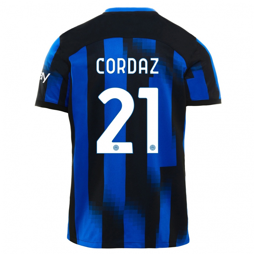 Hombre Fútbol Camiseta Alex Cordaz #21 Azul Negro 1ª Equipación 2023/24 México