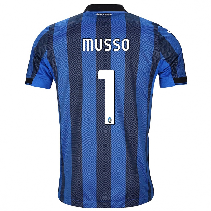 Hombre Fútbol Camiseta Juan Musso #1 Azul Negro 1ª Equipación 2023/24 México