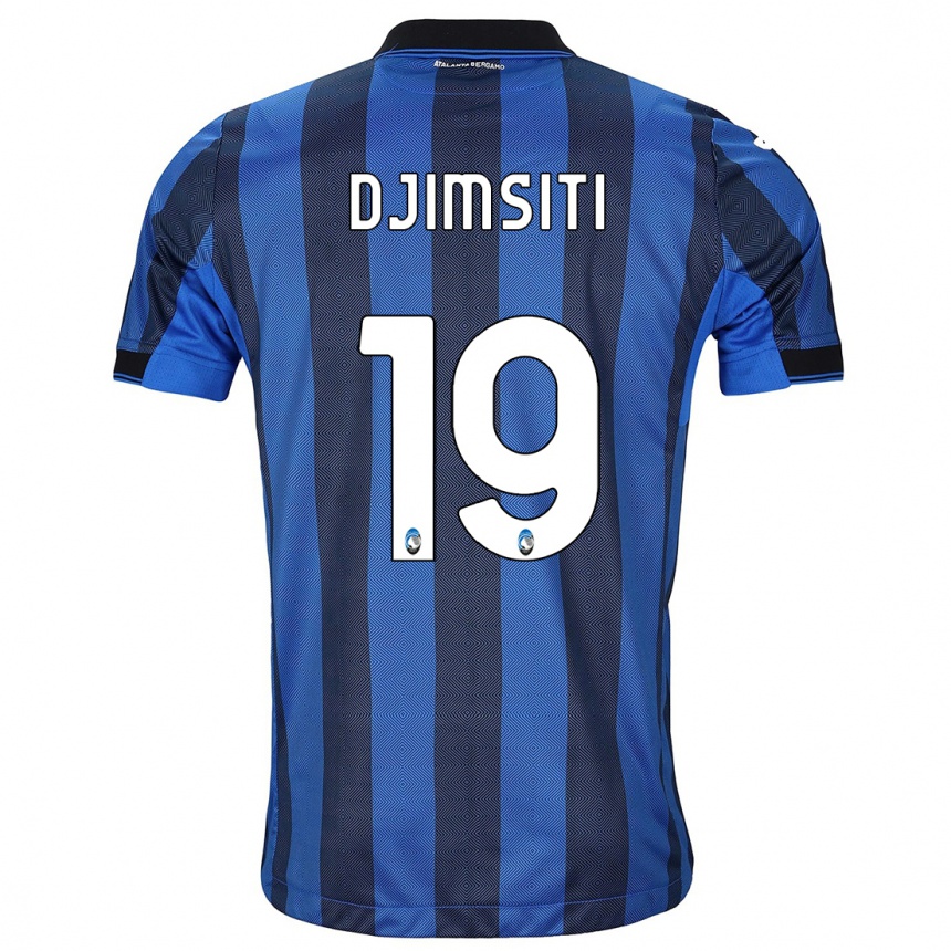 Hombre Fútbol Camiseta Berat Djimsiti #19 Azul Negro 1ª Equipación 2023/24 México