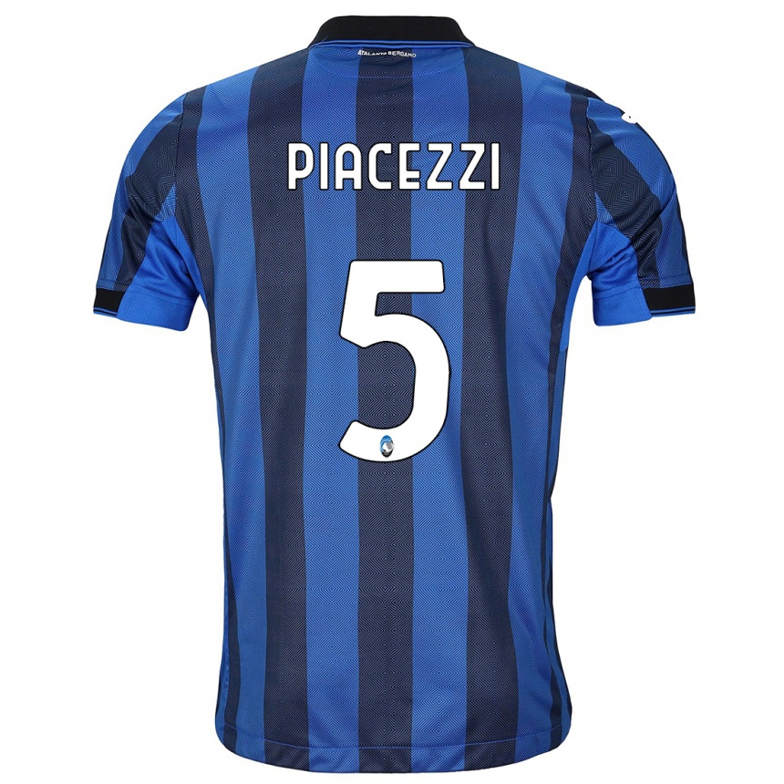Hombre Fútbol Camiseta Eleonora Piacezzi #5 Azul Negro 1ª Equipación 2023/24 México