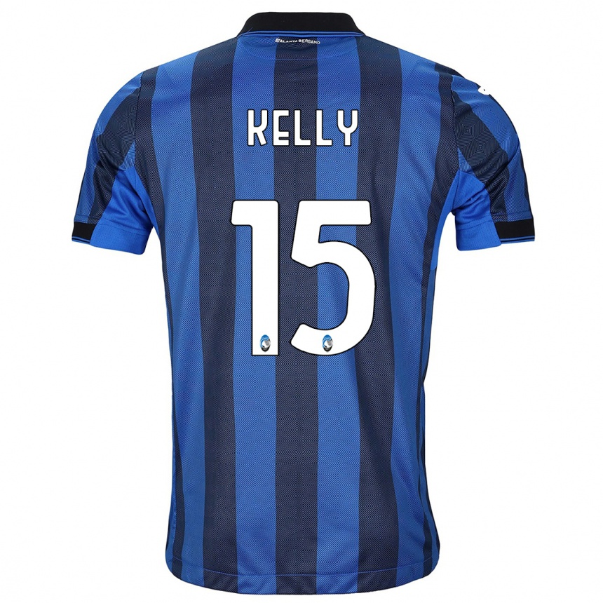 Hombre Fútbol Camiseta Maegan Kelly #15 Azul Negro 1ª Equipación 2023/24 México