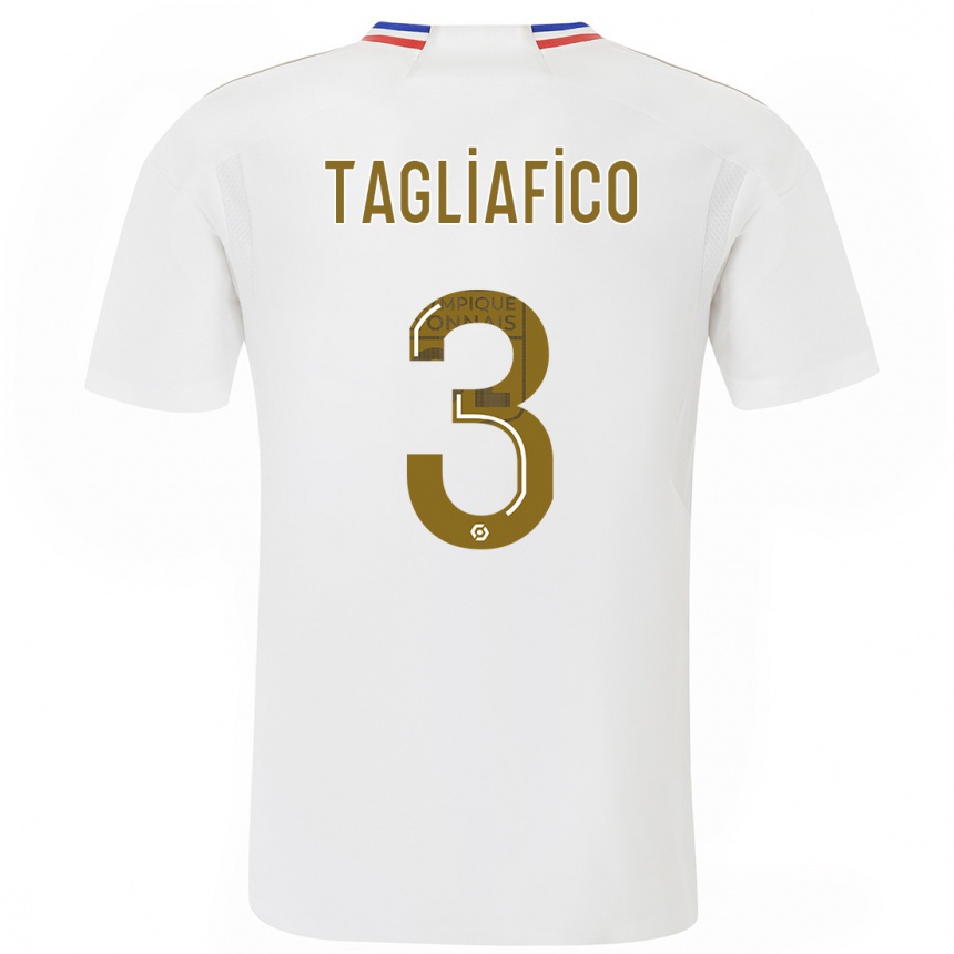 Hombre Fútbol Camiseta Nicolas Tagliafico #3 Blanco 1ª Equipación 2023/24 México