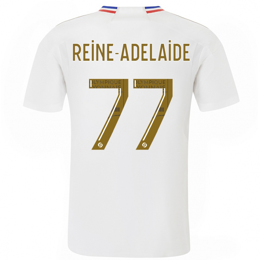 Hombre Fútbol Camiseta Jeff Reine-Adelaide #77 Blanco 1ª Equipación 2023/24 México