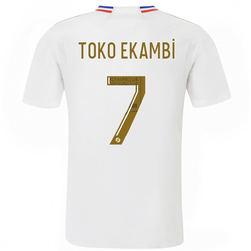 Hombre Fútbol Camiseta Karl Toko Ekambi #7 Blanco 1ª Equipación 2023/24 México