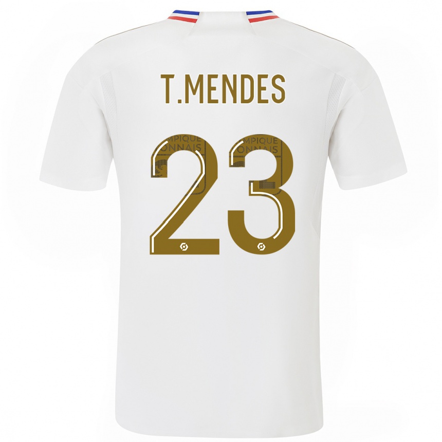 Hombre Fútbol Camiseta Thiago Mendes #23 Blanco 1ª Equipación 2023/24 México