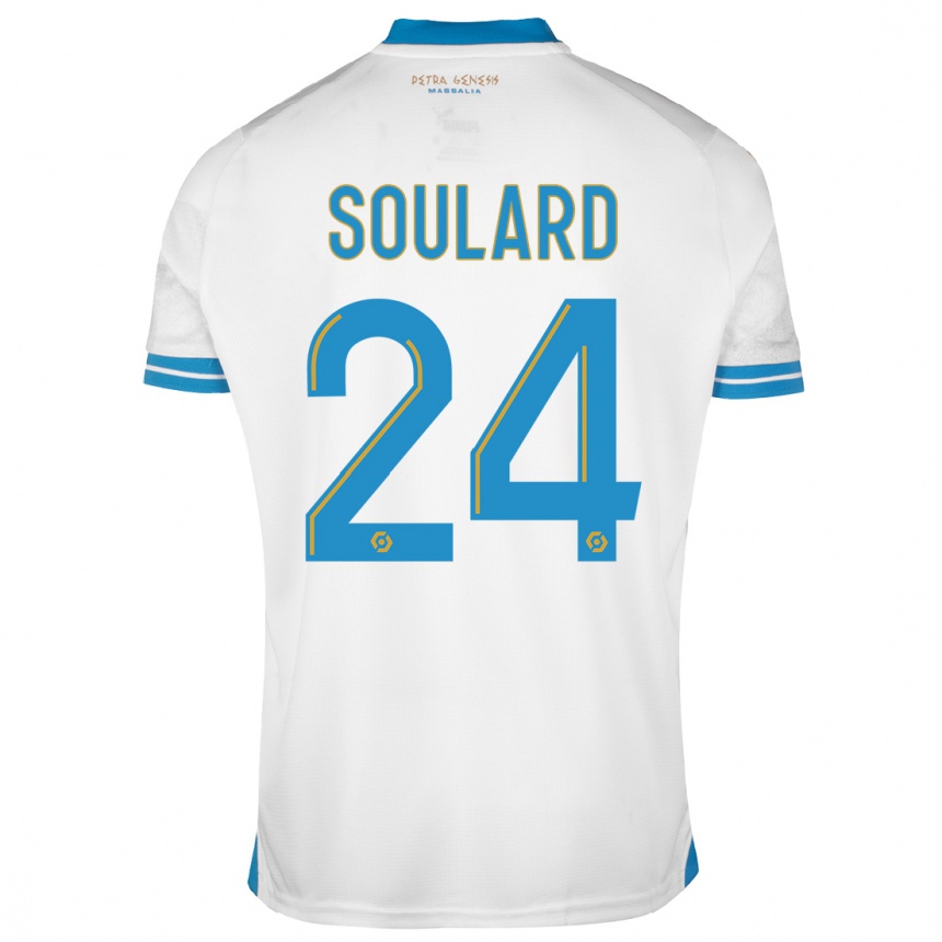 Hombre Fútbol Camiseta Amandine Soulard #24 Blanco 1ª Equipación 2023/24 México