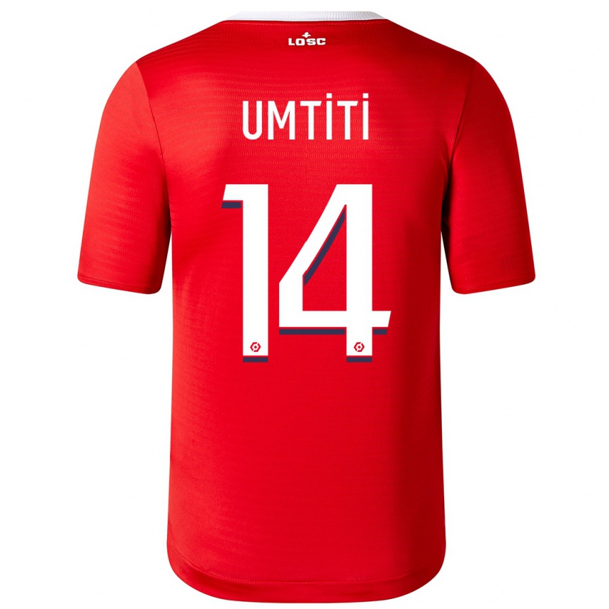 Hombre Fútbol Camiseta Samuel Umtiti #14 Rojo 1ª Equipación 2023/24 México