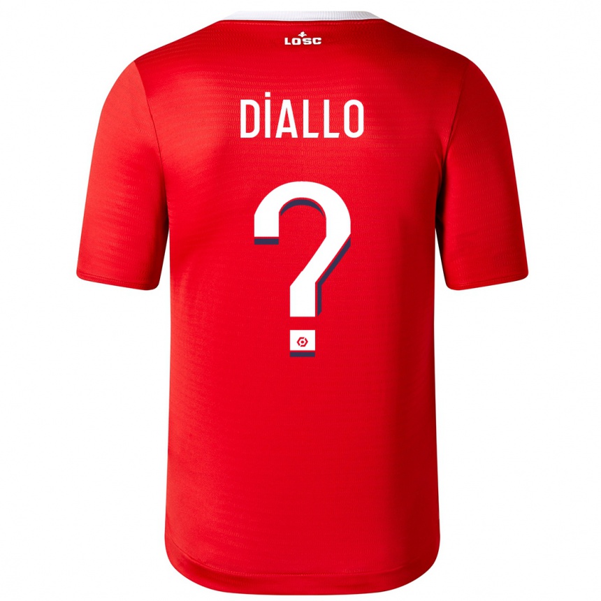 Hombre Fútbol Camiseta Alpha Diallo #0 Rojo 1ª Equipación 2023/24 México