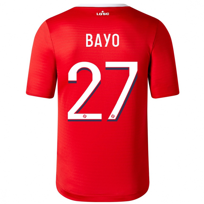 Hombre Fútbol Camiseta Mohamed Bayo #27 Rojo 1ª Equipación 2023/24 México
