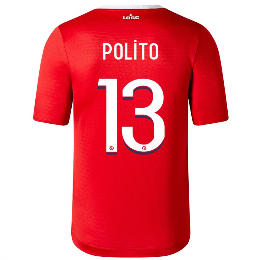 Hombre Fútbol Camiseta Carla Polito #13 Rojo 1ª Equipación 2023/24 México