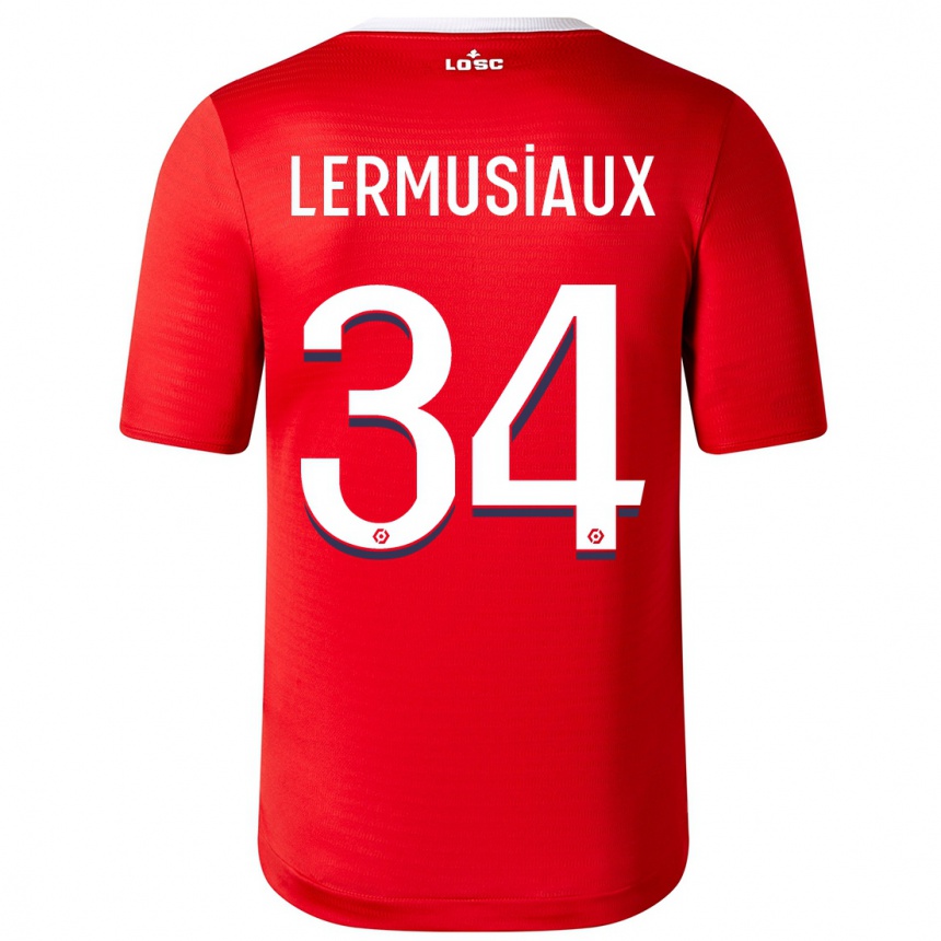 Hombre Fútbol Camiseta Chrystal Lermusiaux #34 Rojo 1ª Equipación 2023/24 México