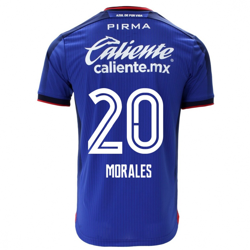 Hombre Fútbol Camiseta Ivan Morales #20 Azul 1ª Equipación 2023/24 México
