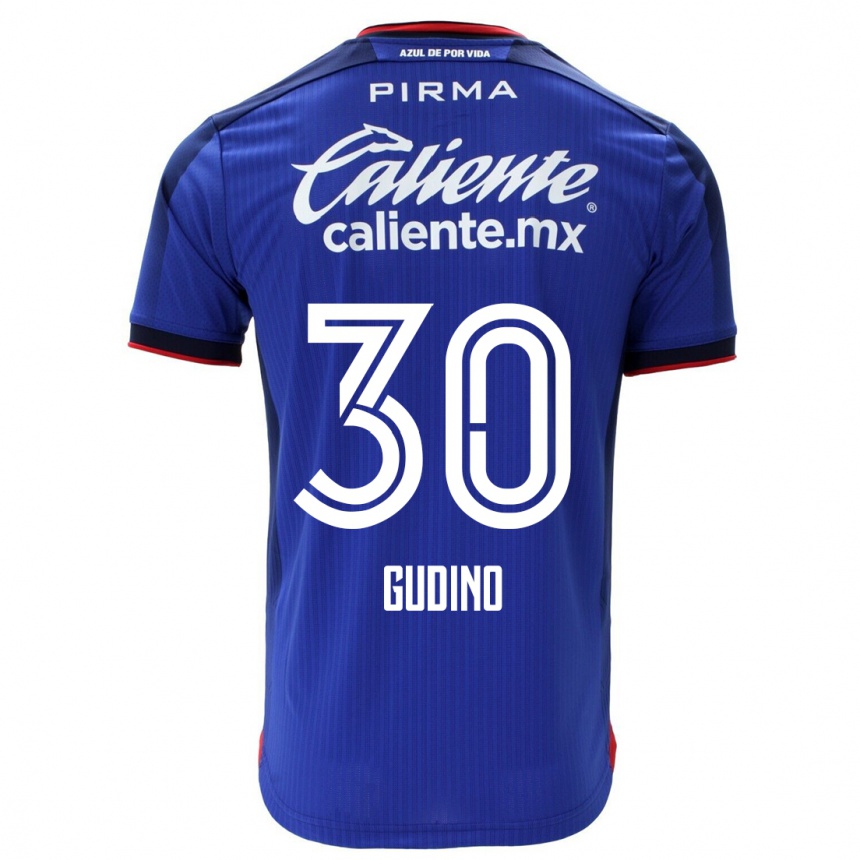 Hombre Fútbol Camiseta Andres Gudino #30 Azul 1ª Equipación 2023/24 México