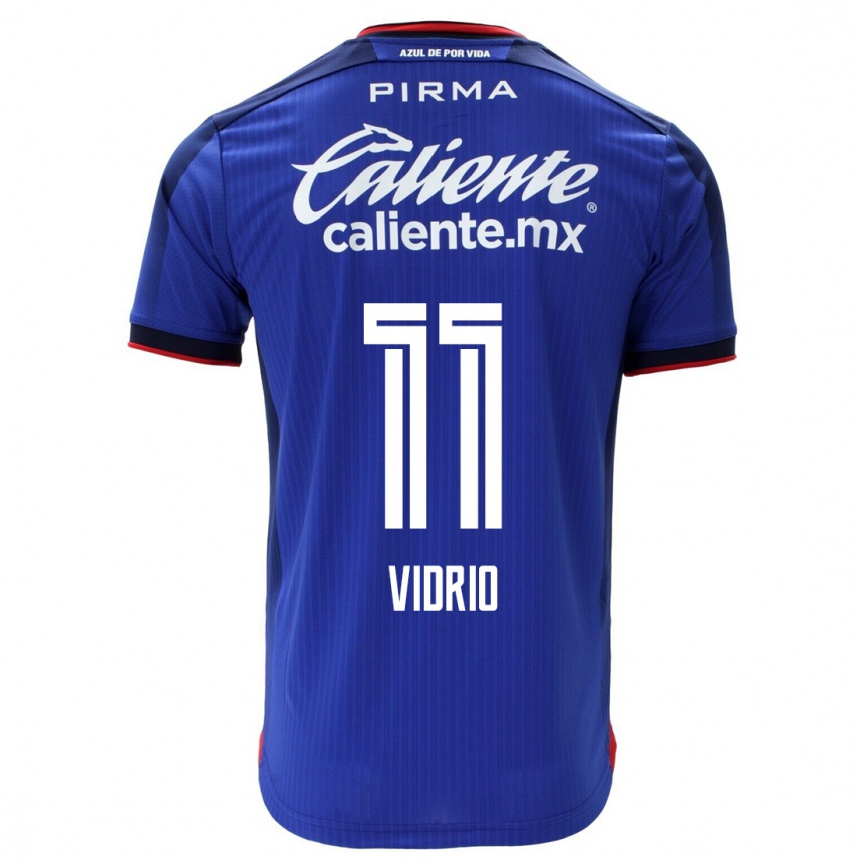 Hombre Fútbol Camiseta Nailea Vidrio #11 Azul 1ª Equipación 2023/24 México