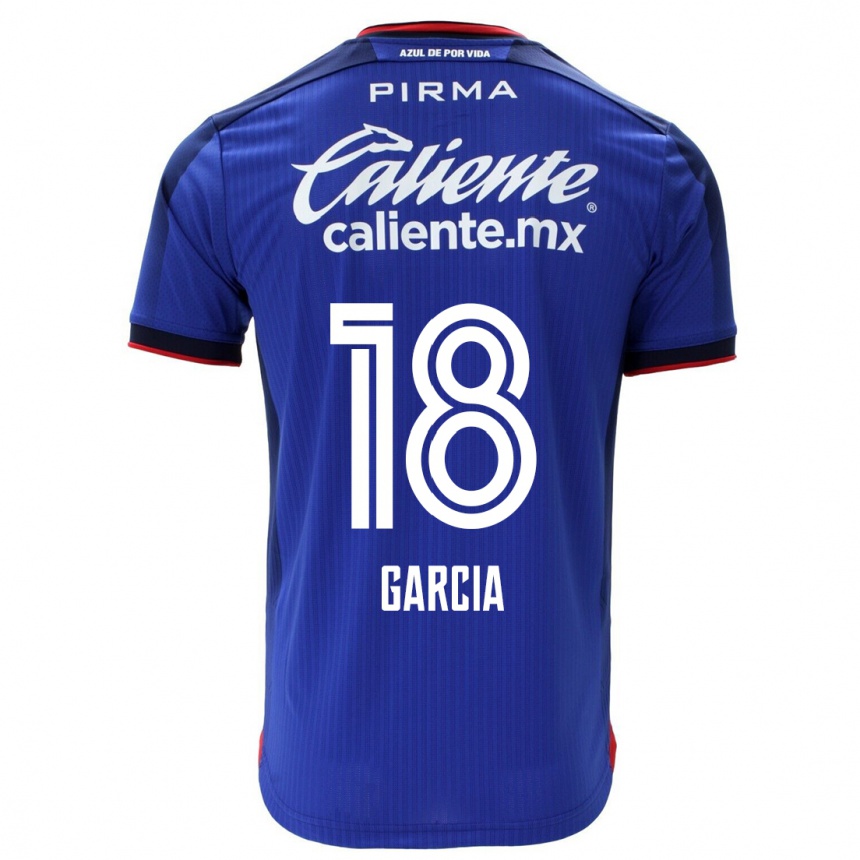 Hombre Fútbol Camiseta Diana Garcia #18 Azul 1ª Equipación 2023/24 México