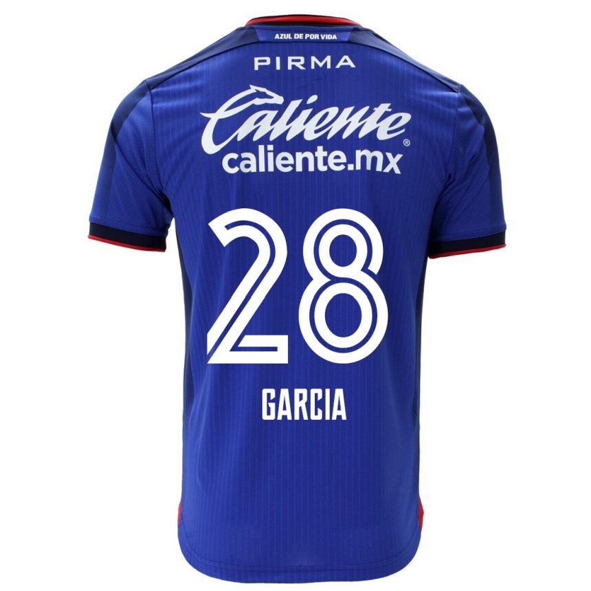 Hombre Fútbol Camiseta Ana Garcia #28 Azul 1ª Equipación 2023/24 México