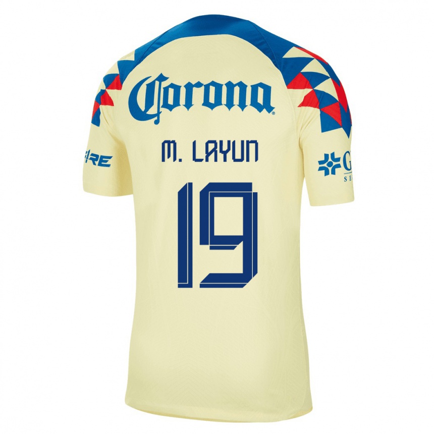 Hombre Fútbol Camiseta Miguel Layun #19 Amarillo 1ª Equipación 2023/24 México