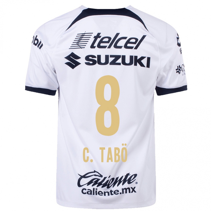 Hombre Fútbol Camiseta Christian Tabo #8 Blanco 1ª Equipación 2023/24 México