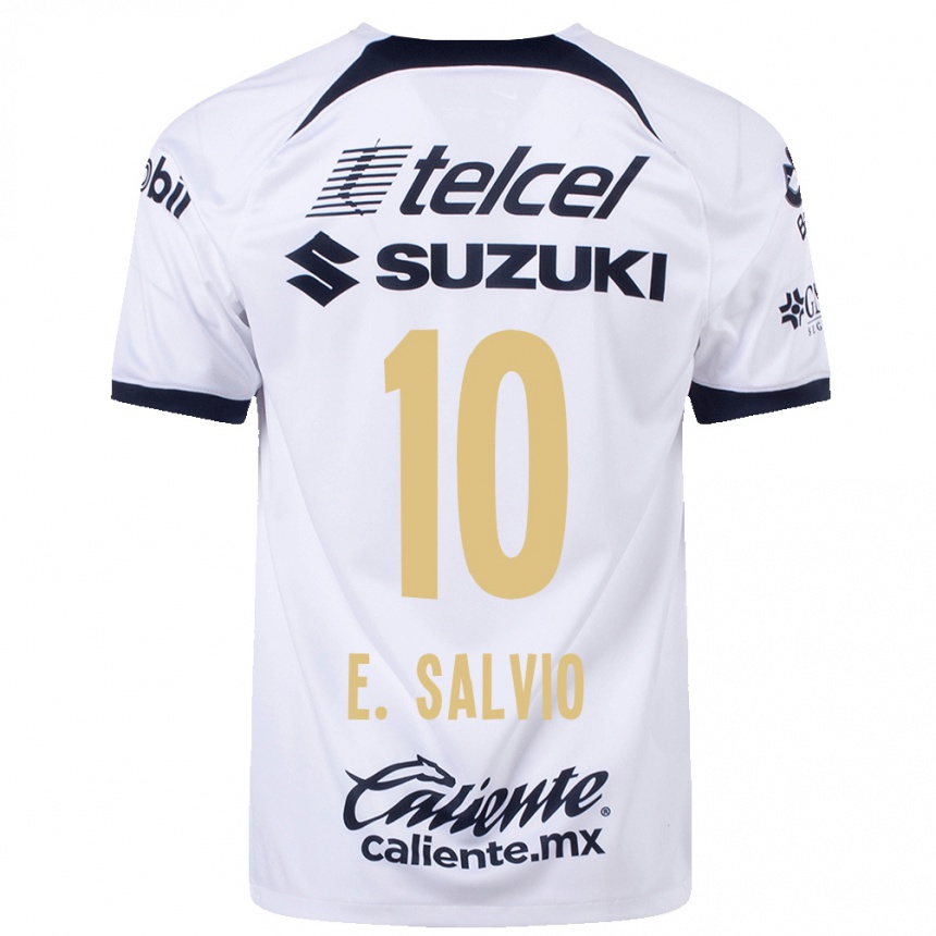 Hombre Fútbol Camiseta Eduardo Salvio #10 Blanco 1ª Equipación 2023/24 México