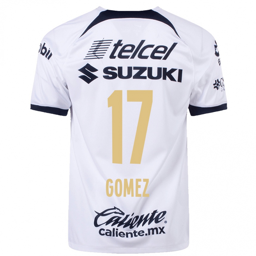Hombre Fútbol Camiseta Diana Gomez #17 Blanco 1ª Equipación 2023/24 México