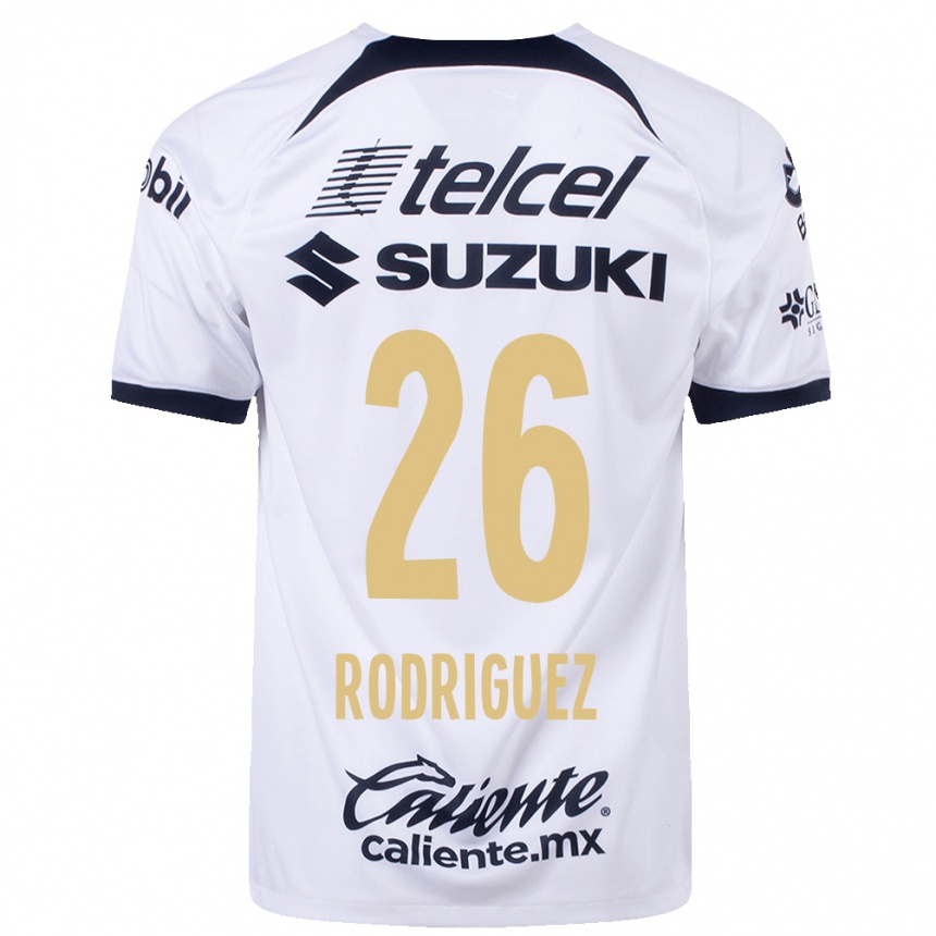Hombre Fútbol Camiseta Lucia Rodriguez #26 Blanco 1ª Equipación 2023/24 México
