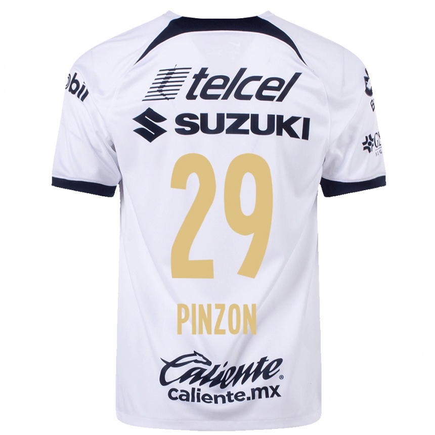 Hombre Fútbol Camiseta Liceth Pinzon #29 Blanco 1ª Equipación 2023/24 México