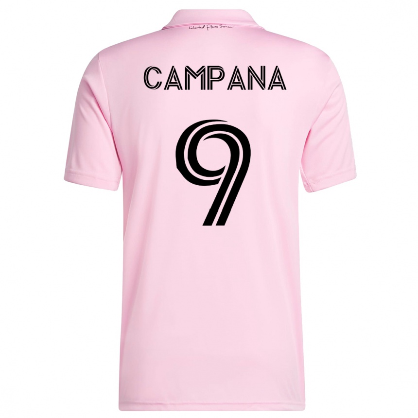 Hombre Fútbol Camiseta Leonardo Campana #9 Rosa 1ª Equipación 2023/24 México