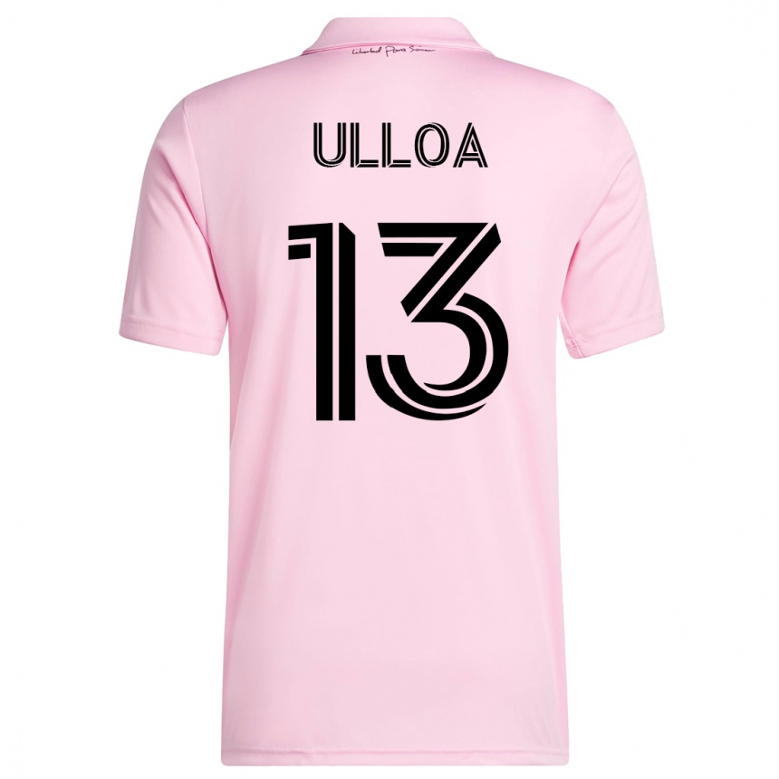 Hombre Fútbol Camiseta Víctor Ulloa #13 Rosa 1ª Equipación 2023/24 México