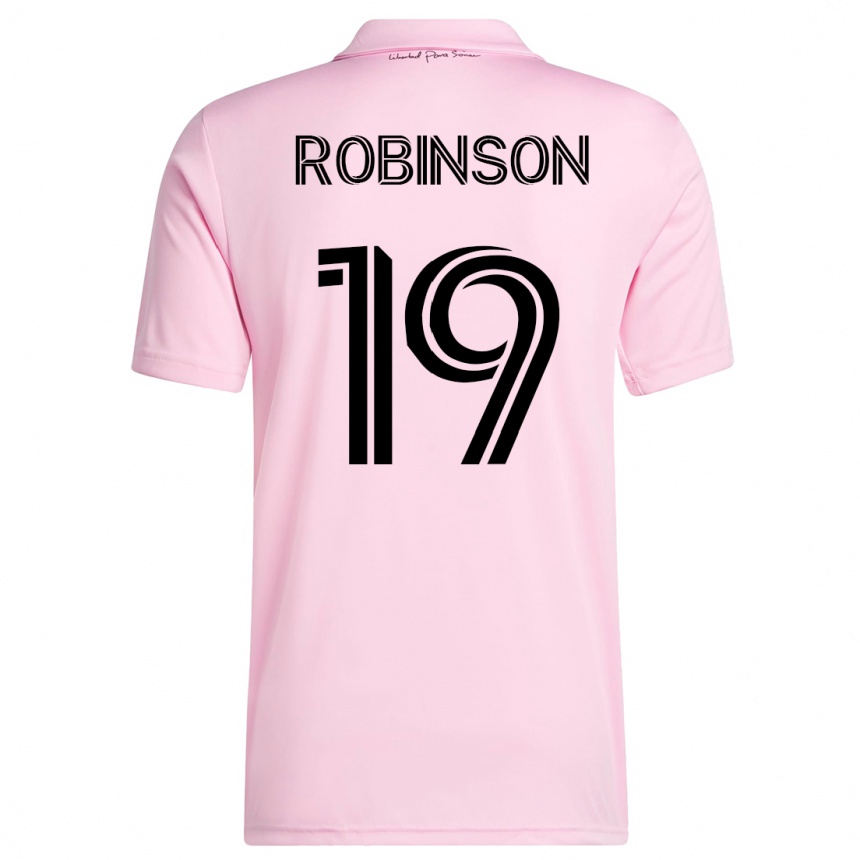 Hombre Fútbol Camiseta Robbie Robinson #19 Rosa 1ª Equipación 2023/24 México