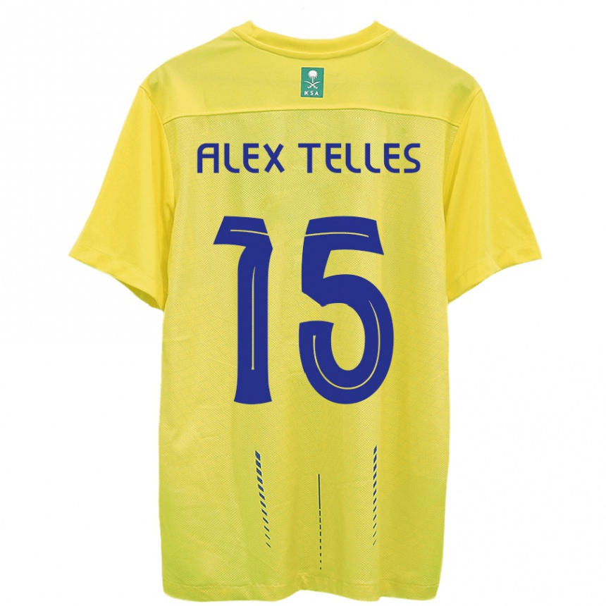 Hombre Fútbol Camiseta Alex Telles #15 Amarillo 1ª Equipación 2023/24 México