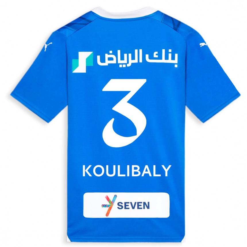 Hombre Fútbol Camiseta Kalidou Koulibaly #3 Azul 1ª Equipación 2023/24 México