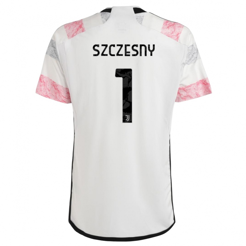 Hombre Fútbol Camiseta Wojciech Szczesny #1 Blanco Rosa 2ª Equipación 2023/24 México
