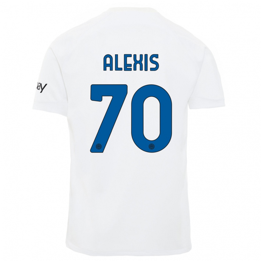Hombre Fútbol Camiseta Alexis Sanchez #70 Blanco 2ª Equipación 2023/24 México