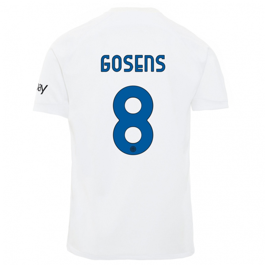 Hombre Fútbol Camiseta Robin Gosens #8 Blanco 2ª Equipación 2023/24 México