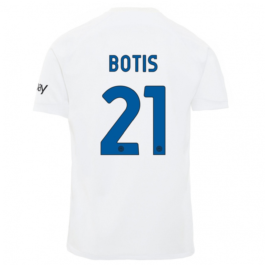 Hombre Fútbol Camiseta Nikolaos Botis #21 Blanco 2ª Equipación 2023/24 México