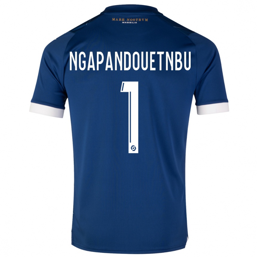 Hombre Fútbol Camiseta Simon Ngapandouetnbu #1 Azul Oscuro 2ª Equipación 2023/24 México