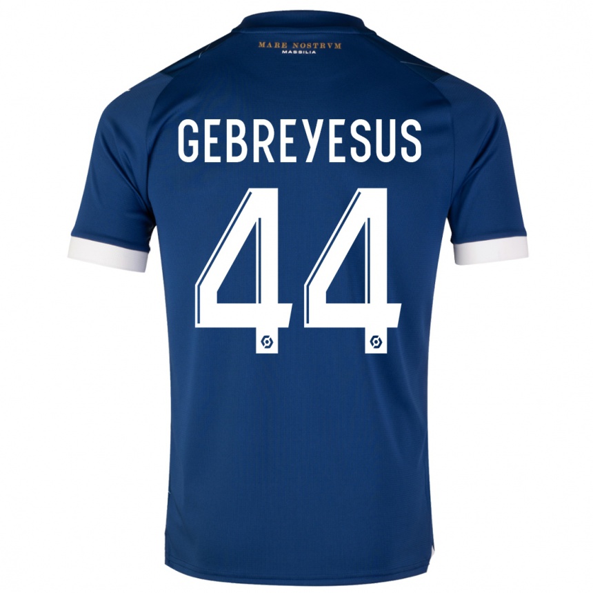 Hombre Fútbol Camiseta Esey Gebreyesus #44 Azul Oscuro 2ª Equipación 2023/24 México