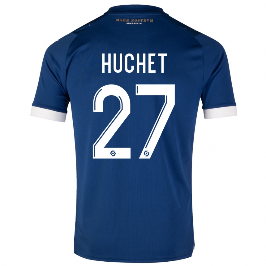Hombre Fútbol Camiseta Sarah Huchet #27 Azul Oscuro 2ª Equipación 2023/24 México