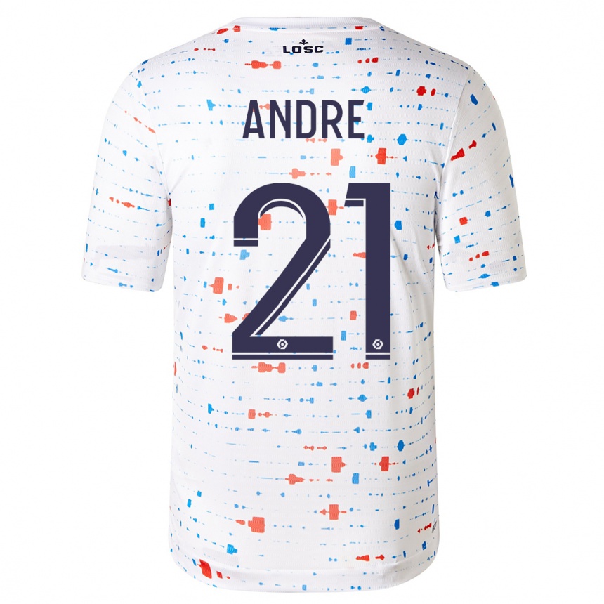 Hombre Fútbol Camiseta Benjamin Andre #21 Blanco 2ª Equipación 2023/24 México