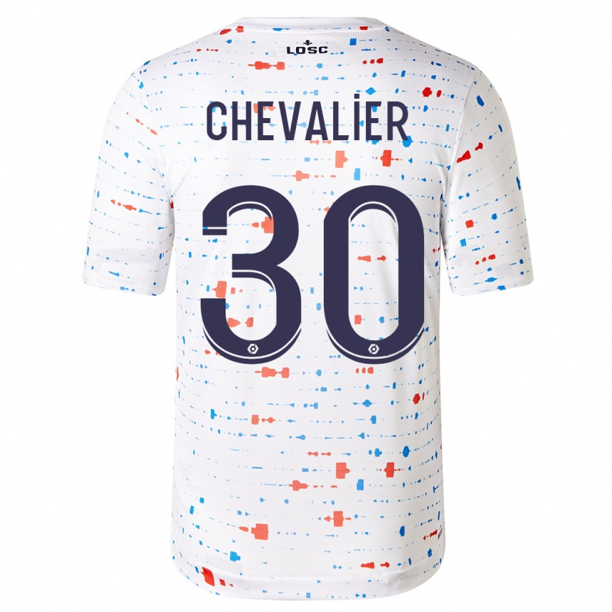 Hombre Fútbol Camiseta Lucas Chevalier #30 Blanco 2ª Equipación 2023/24 México