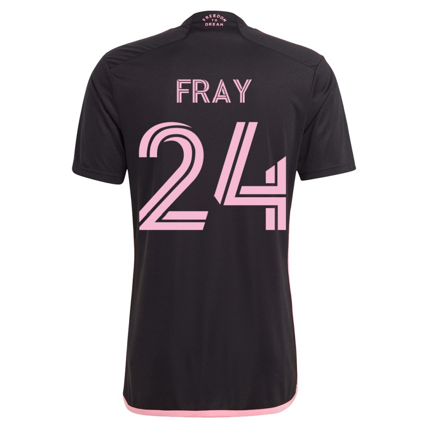 Hombre Fútbol Camiseta Ian Fray #24 Negro 2ª Equipación 2023/24 México