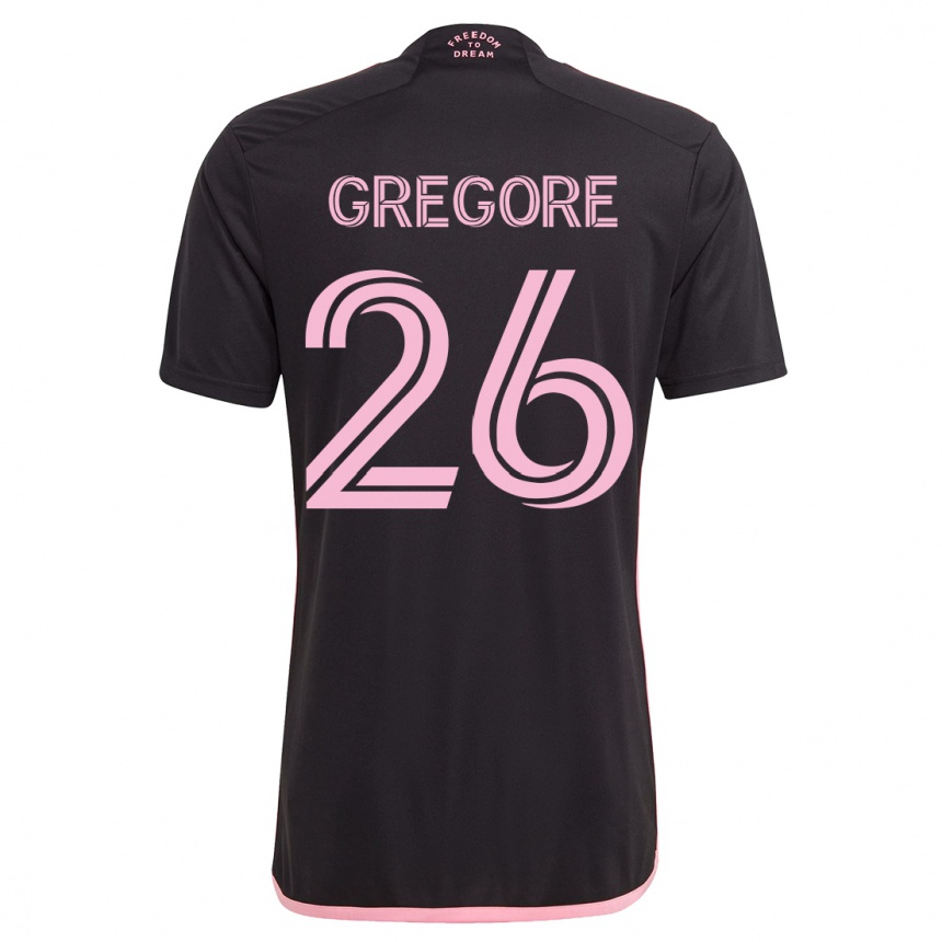 Hombre Fútbol Camiseta Gregore #26 Negro 2ª Equipación 2023/24 México