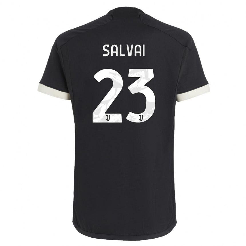 Hombre Fútbol Camiseta Cecilia Salvai #23 Negro Equipación Tercera 2023/24 México