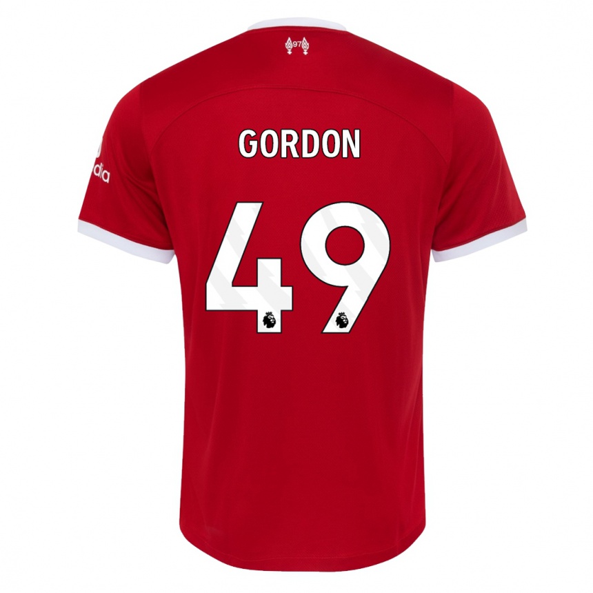 Mujer Fútbol Camiseta Kaide Gordon #49 Rojo 1ª Equipación 2023/24 México