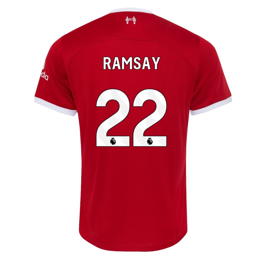 Mujer Fútbol Camiseta Calvin Ramsay #22 Rojo 1ª Equipación 2023/24 México