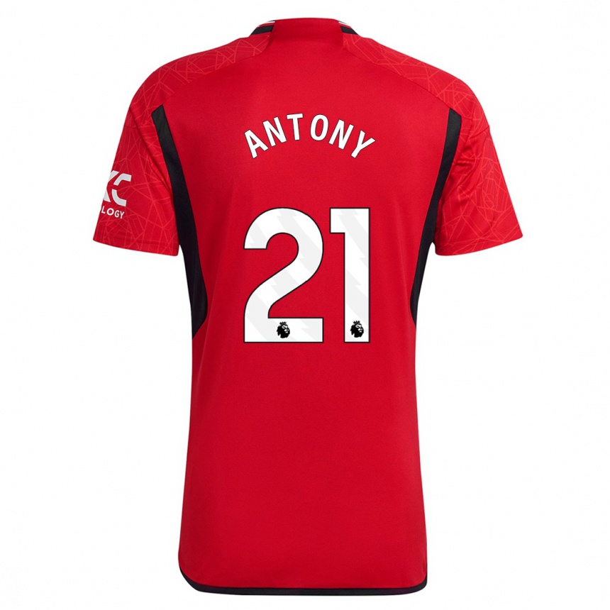Mujer Fútbol Camiseta Antony #21 Rojo 1ª Equipación 2023/24 México