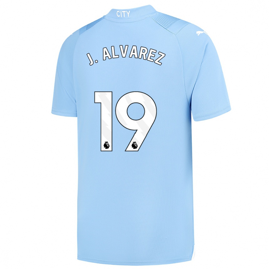 Mujer Fútbol Camiseta Julian Alvarez #19 Azul Claro 1ª Equipación 2023/24 México
