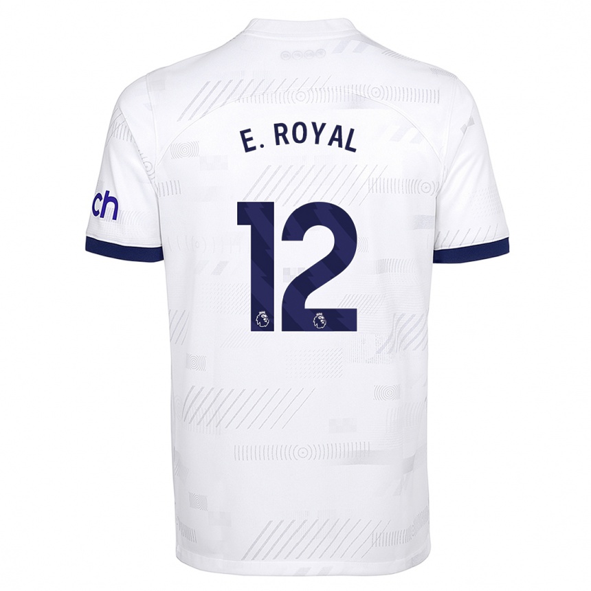 Mujer Fútbol Camiseta Emerson Royal #12 Blanco 1ª Equipación 2023/24 México