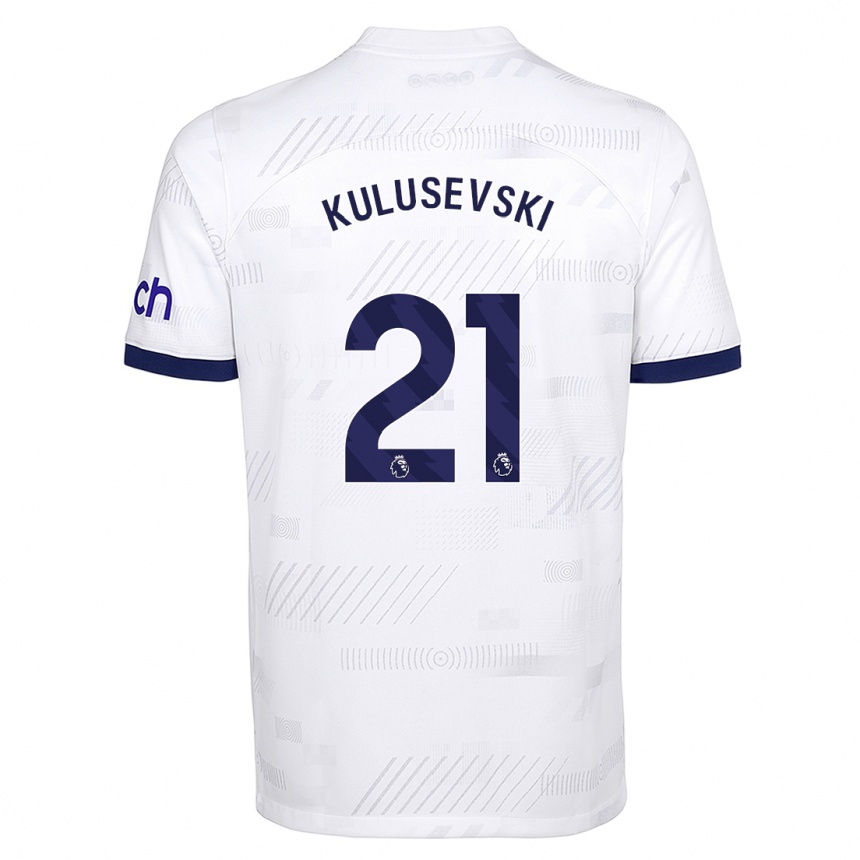 Mujer Fútbol Camiseta Dejan Kulusevski #21 Blanco 1ª Equipación 2023/24 México